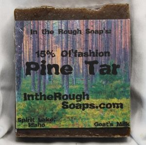 Pine Tar Goat's Milk Bar Soap 3 pack exzema,psoriasis, dry skin, tackles pimples